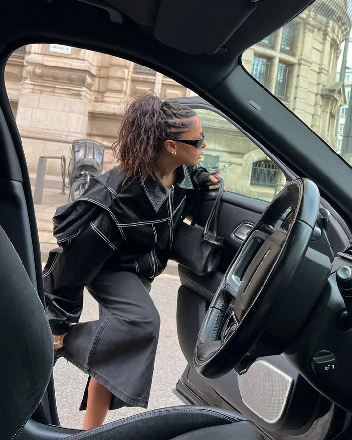 Louise  | Oversized Contrast Jacket