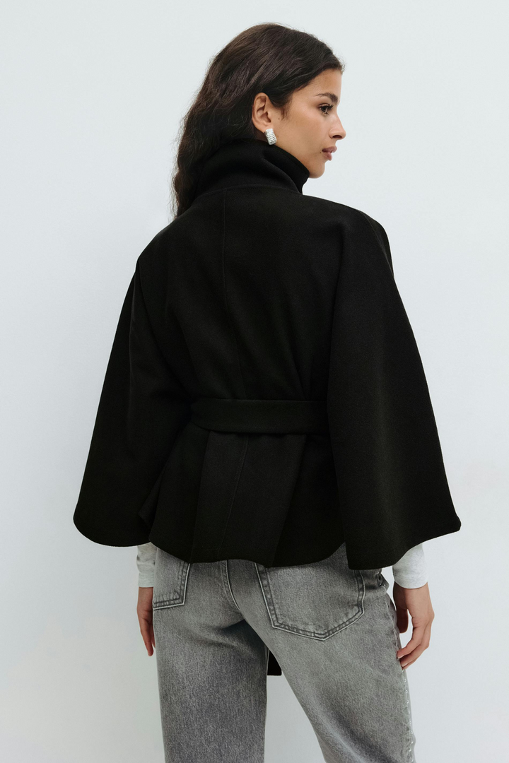 Amelia | Belted Cape Jacket