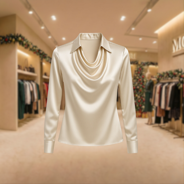 Petra™ | Elegant Satin Blouse