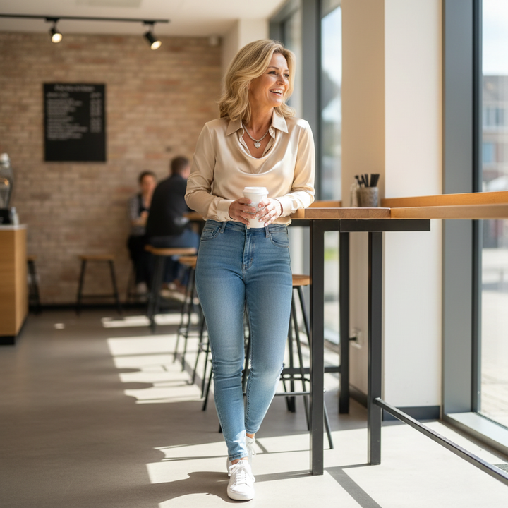 Petra™ | Elegant Satin Blouse