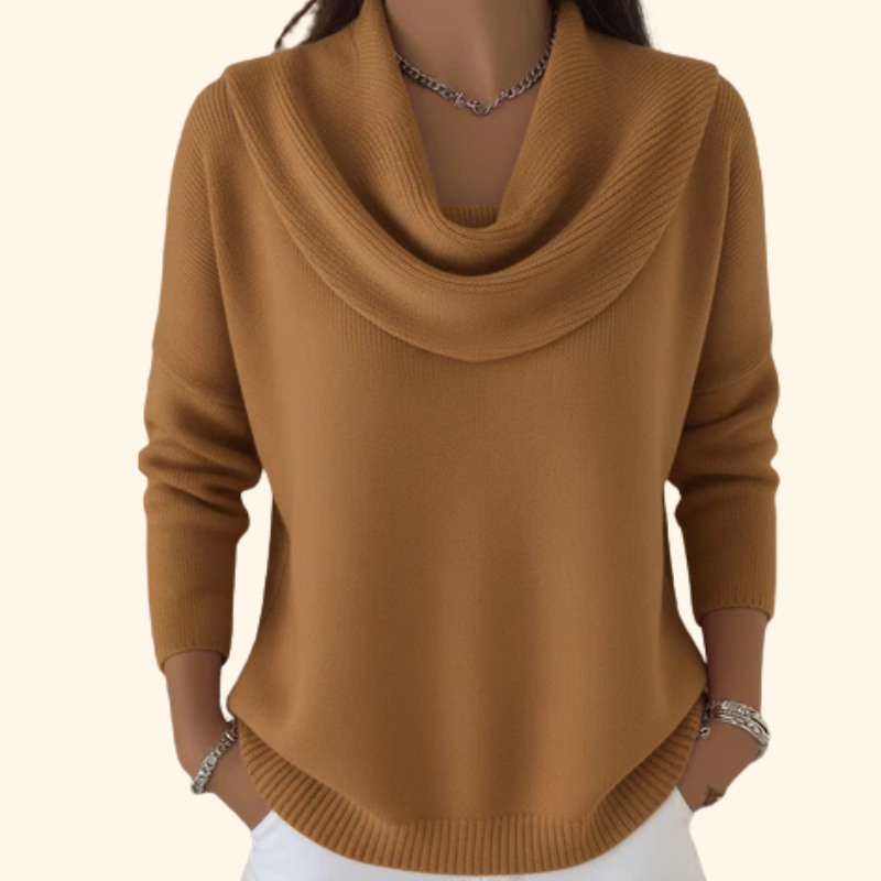 Jessica™ – Soft Sweater with Cowl Neck