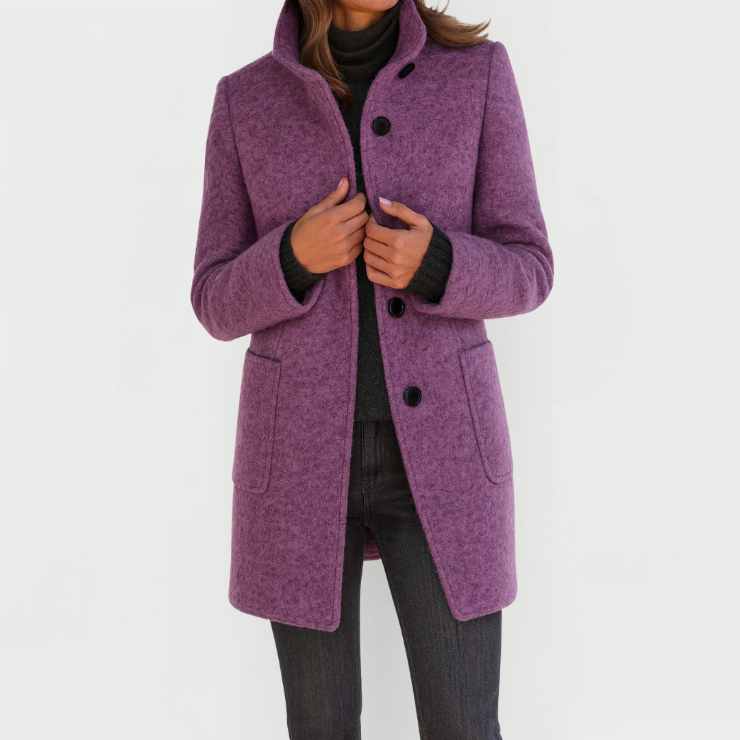 Victoria | Comfortable Women's Coat with High Collar