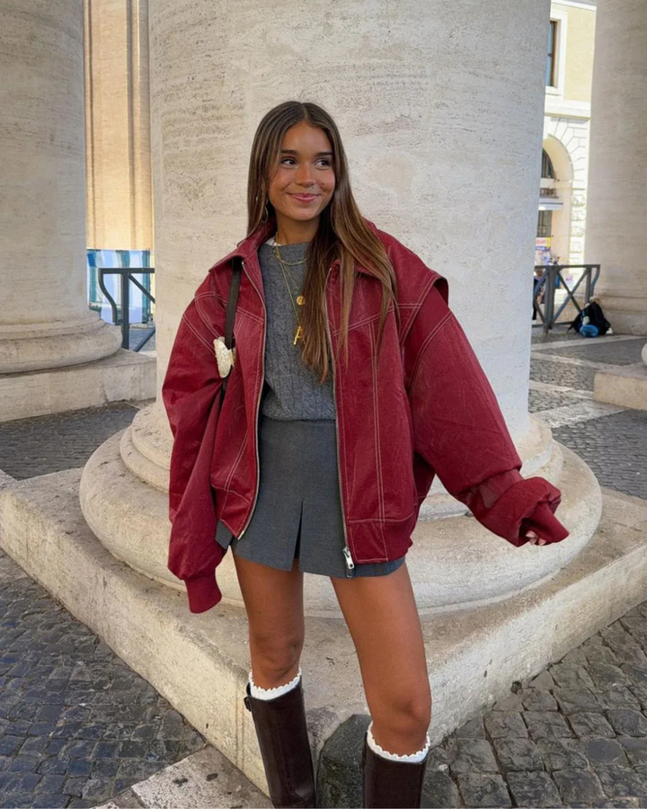 Louise  | Oversized Contrast Jacket