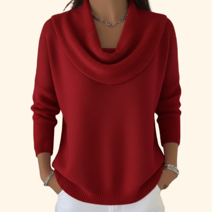 Jessica™ – Soft Sweater with Cowl Neck