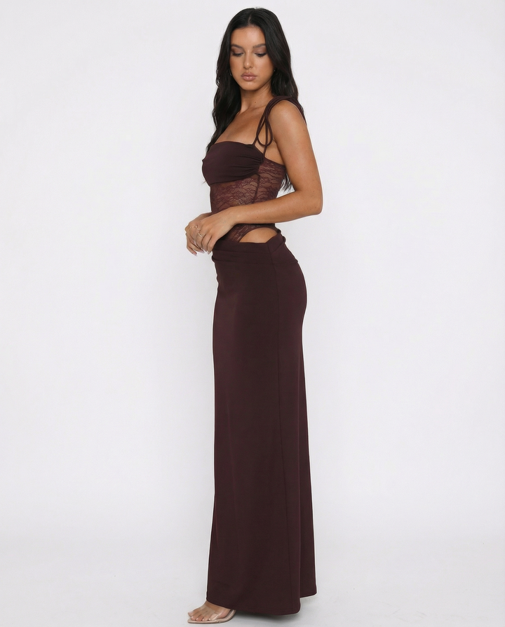 Emmeline | Lace Panel Maxi