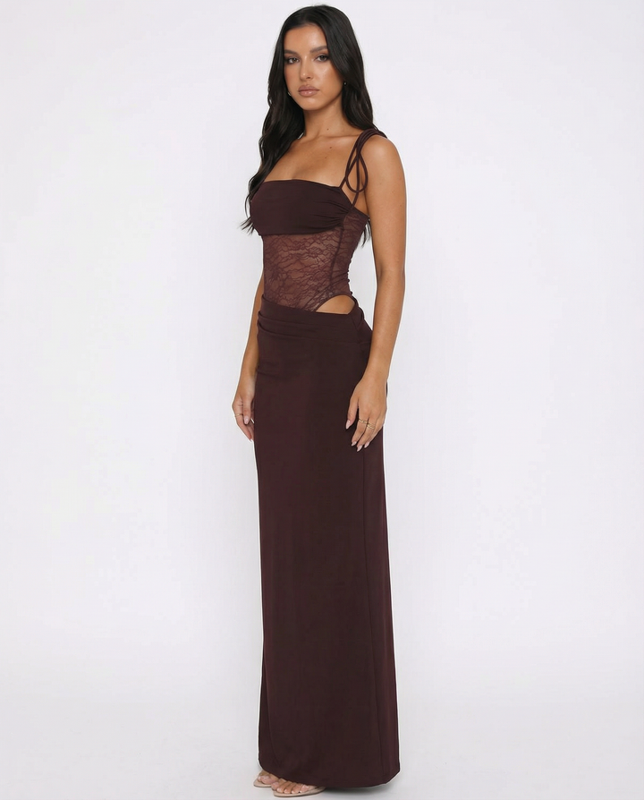 Emmeline | Lace Panel Maxi