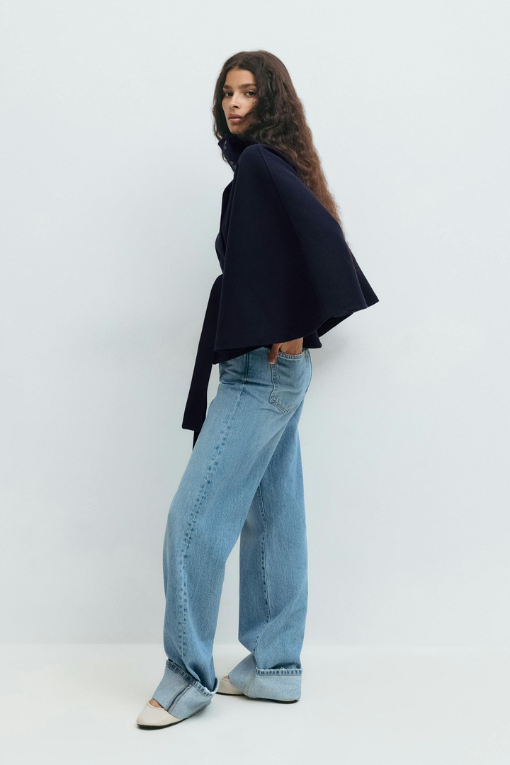 Amelia | Belted Cape Jacket