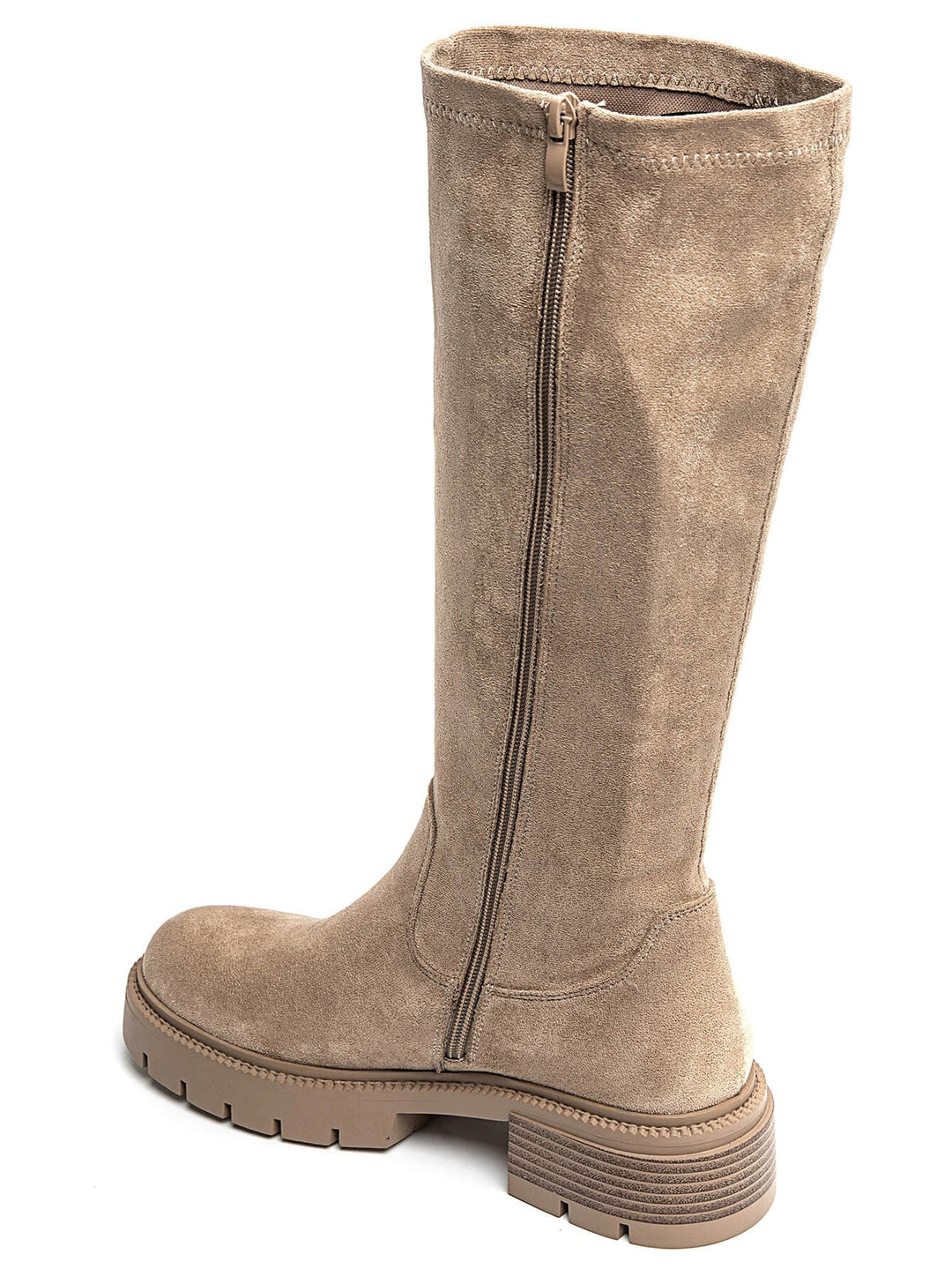 Rachelle Suedine Khaki Boots