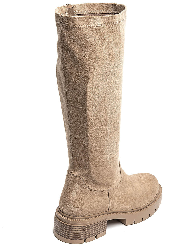 Rachelle Suedine Khaki Boots