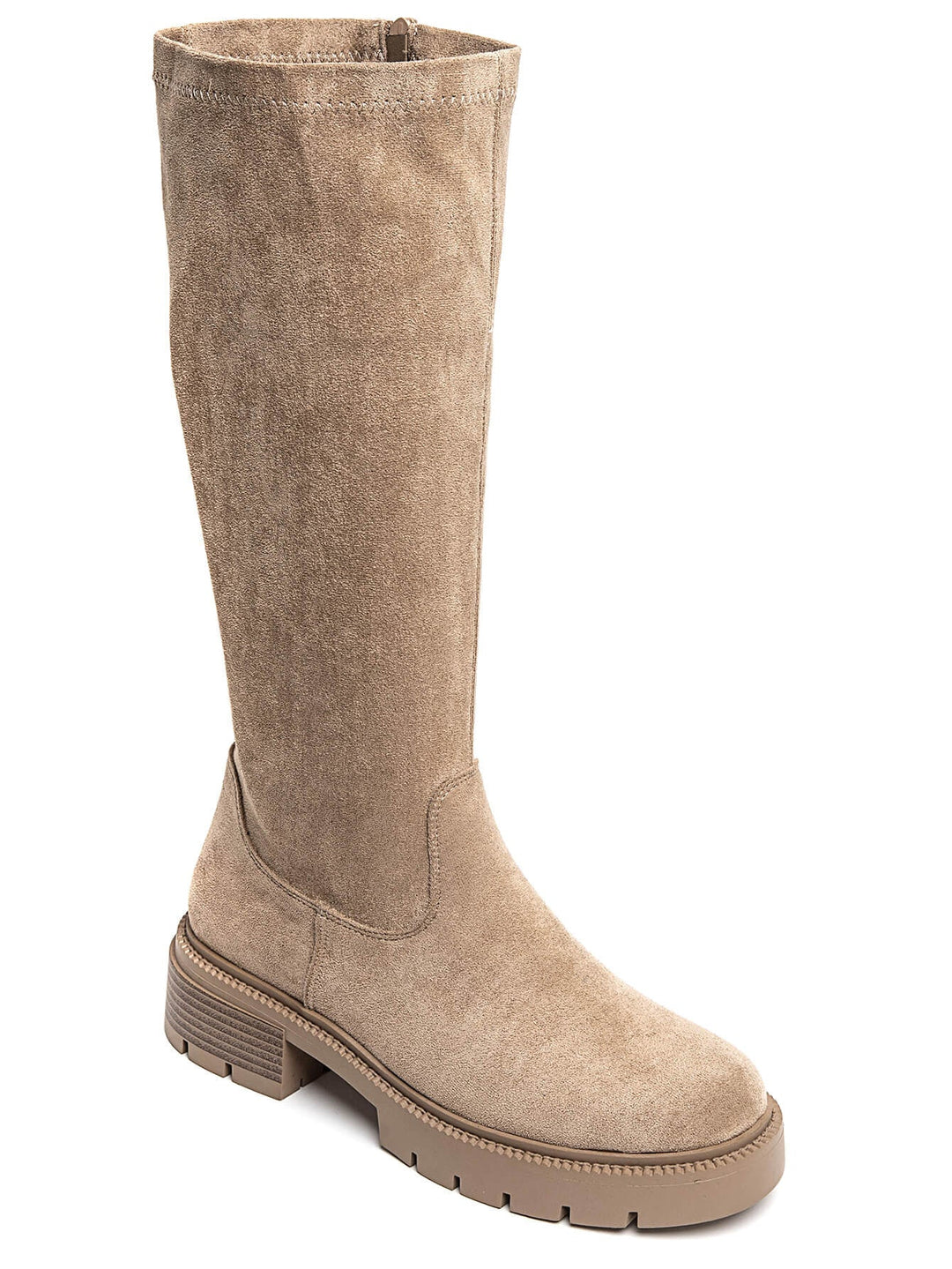 Rachelle Suedine Khaki Boots