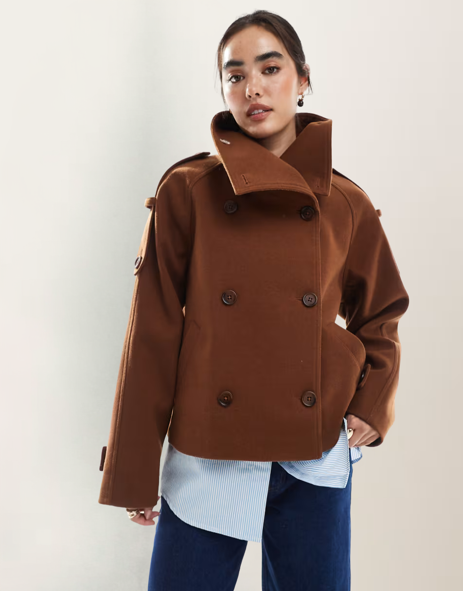 Cropped Trench Coat