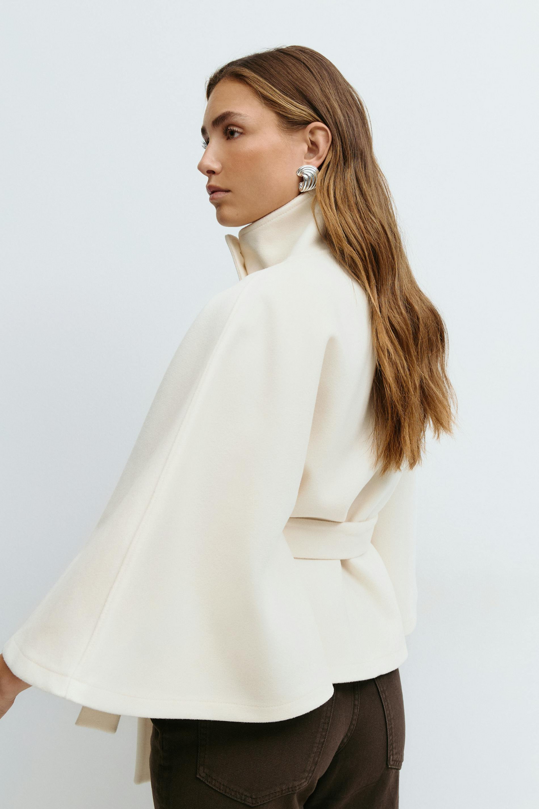 Amelia | Belted Cape Jacket