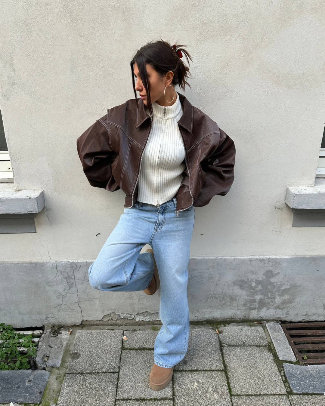 Louise  | Oversized Contrast Jacket