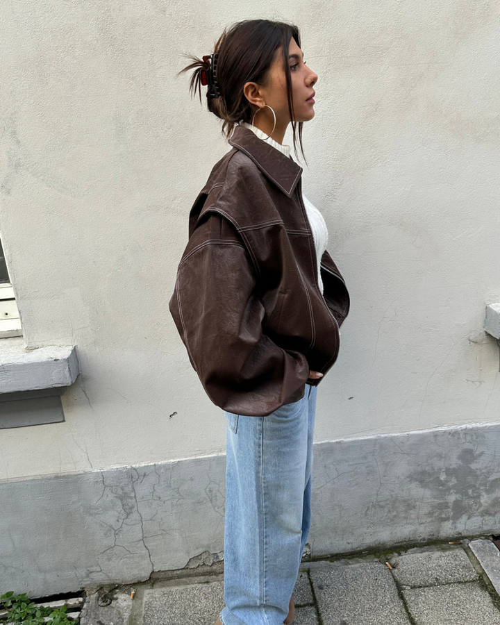 Louise  | Oversized Contrast Jacket