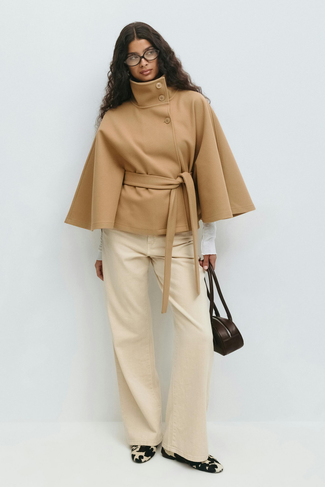 Amelia | Belted Cape Jacket
