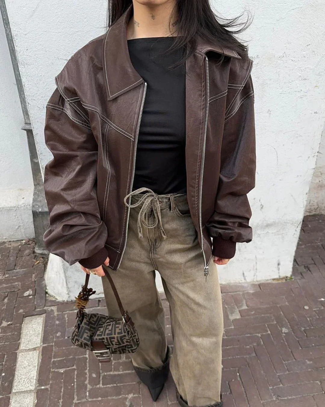 Louise  | Oversized Contrast Jacket