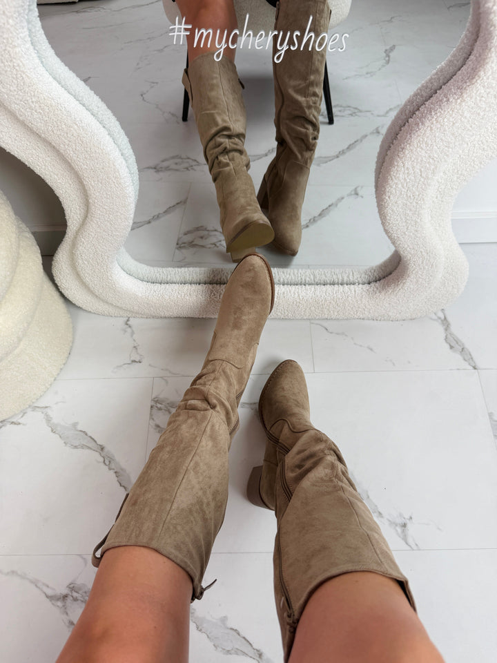 Margo Taupe High Boots