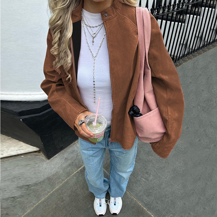 Victoria | Suede Cloud Bomber