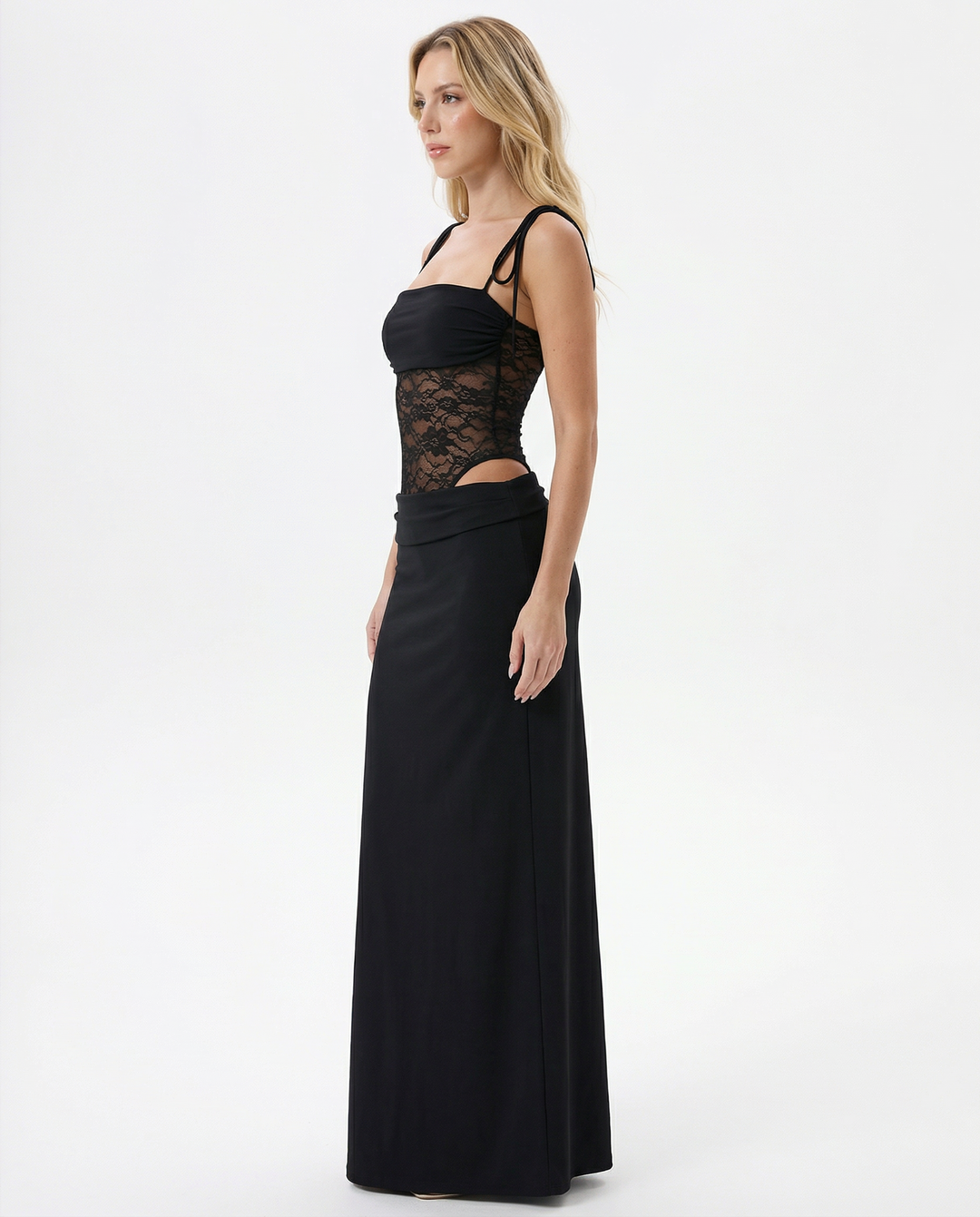 Emmeline | Lace Panel Maxi