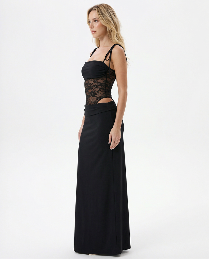Emmeline | Lace Panel Maxi