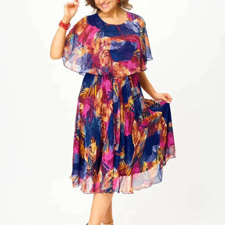 Aylana | Comfortable plus size chiffon dress