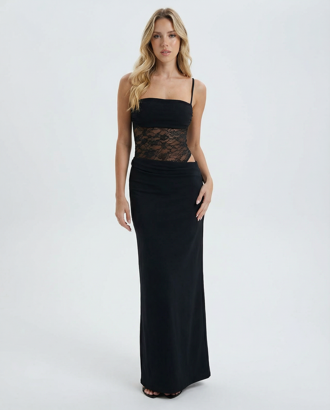 Emmeline | Lace Panel Maxi