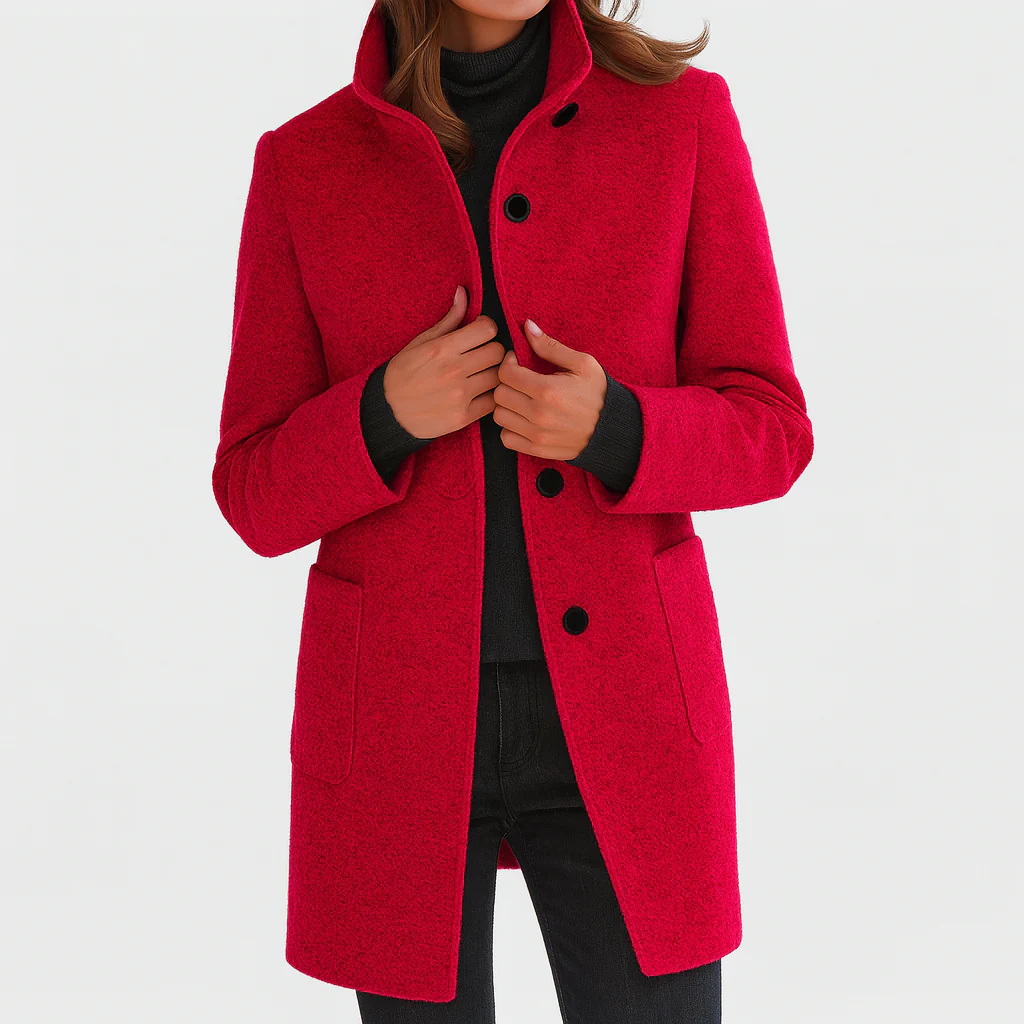 Victoria | Comfortable Women's Coat with High Collar