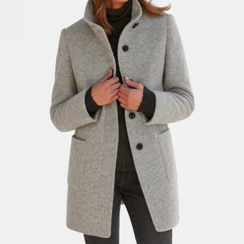 Victoria | Comfortable Women's Coat with High Collar