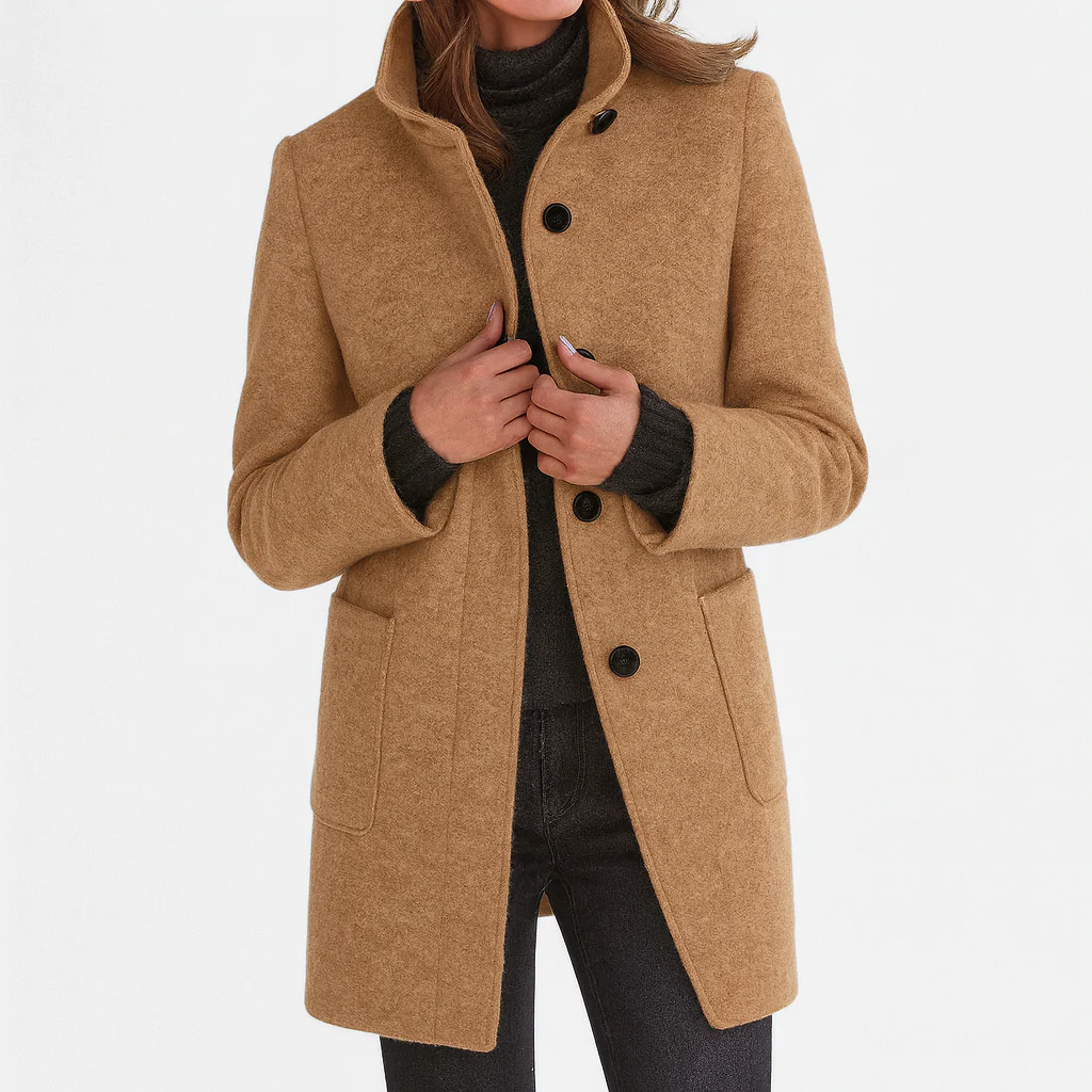 Victoria | Comfortable Women's Coat with High Collar