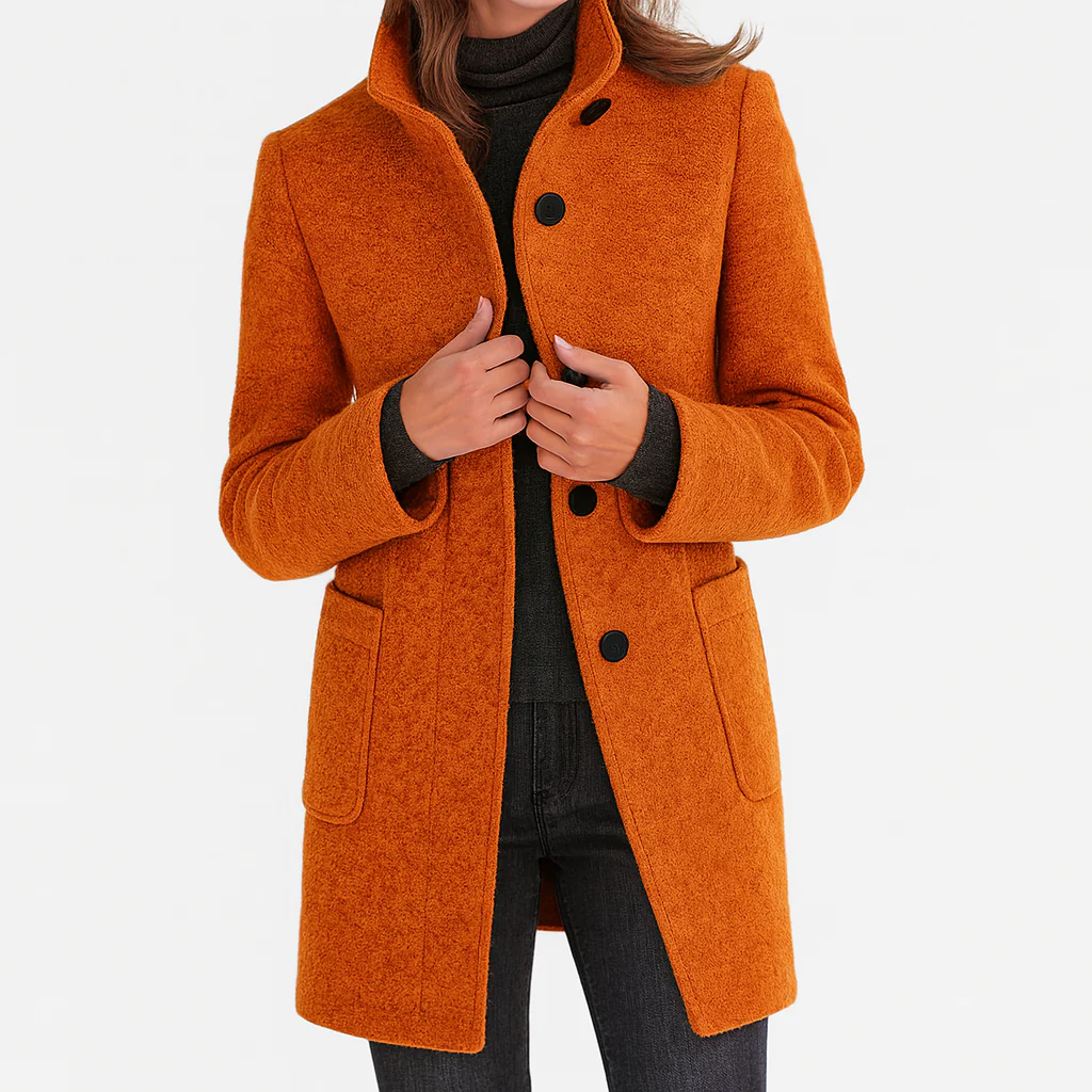 Victoria | Comfortable Women's Coat with High Collar