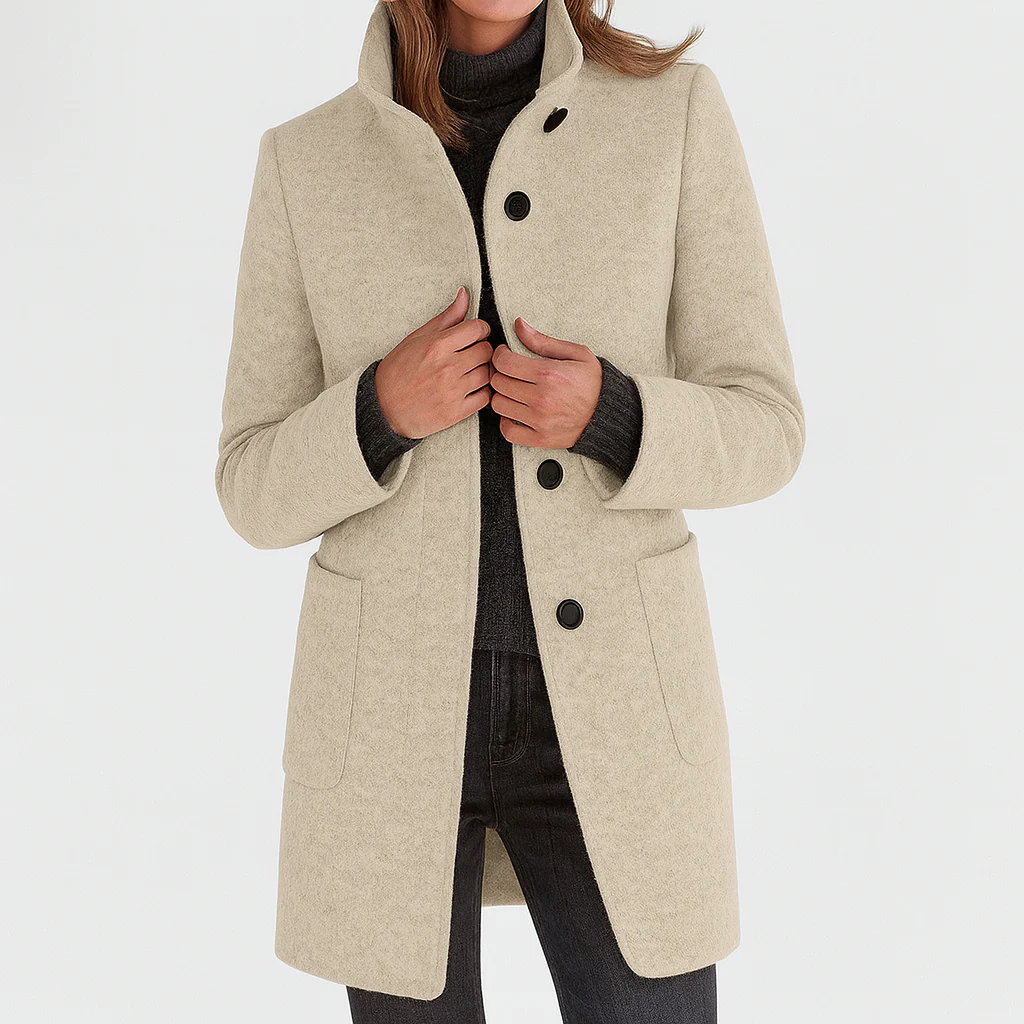 Victoria | Comfortable Women's Coat with High Collar