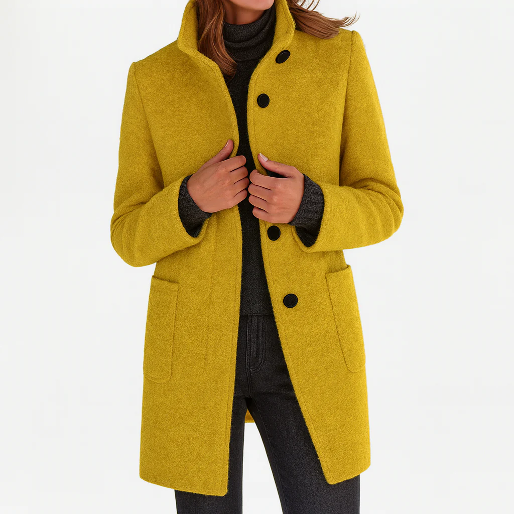 Victoria | Comfortable Women's Coat with High Collar